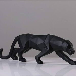 ArtZ Geometric Black Panther Sculpture